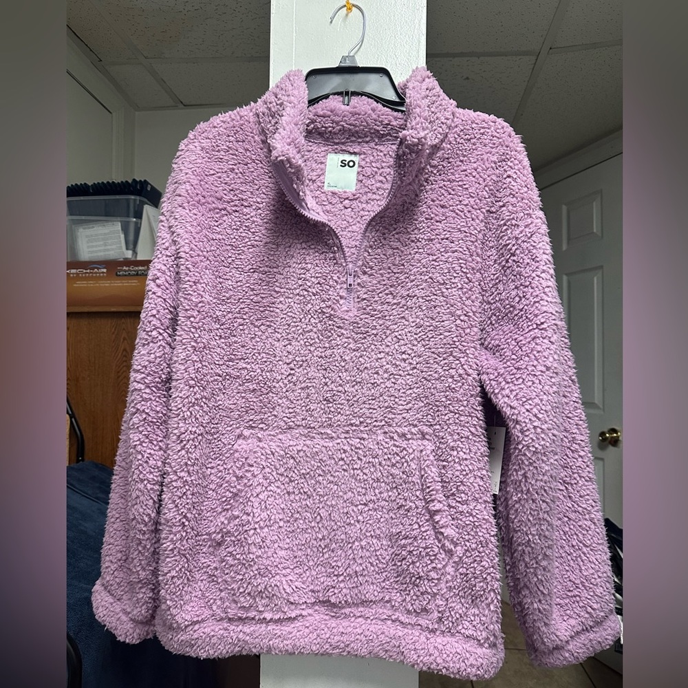 Lavender Faux Fur Pullover